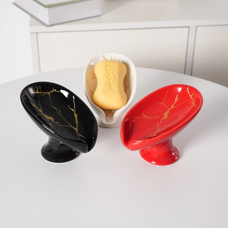 

Leaf Shape Soap Box Bathroom Soap Shelf Home Bathroom Creative Holder Soap Dish Sponge Soap Shelf Bathroom Accessories