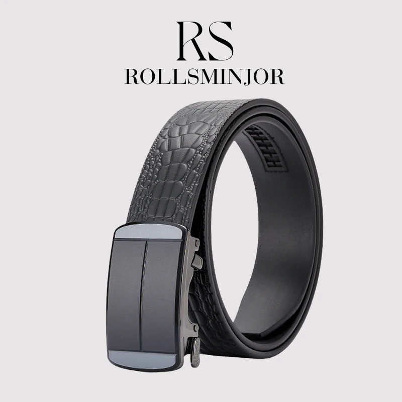 Британский мужской кожаный ремень Rollsminjor для молодых бизнеса новинка 2024 модный
