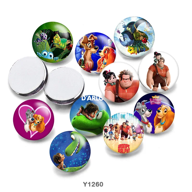 

Disney The Good Dinosaur Round Photo Glass Cabochon 12mm/20mm/25mm Demo Flat Back Making Findings G1260