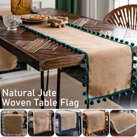 cotton linen table runners nordic tablecloth home wedding party decor tablecloth american country retro style tea table flag