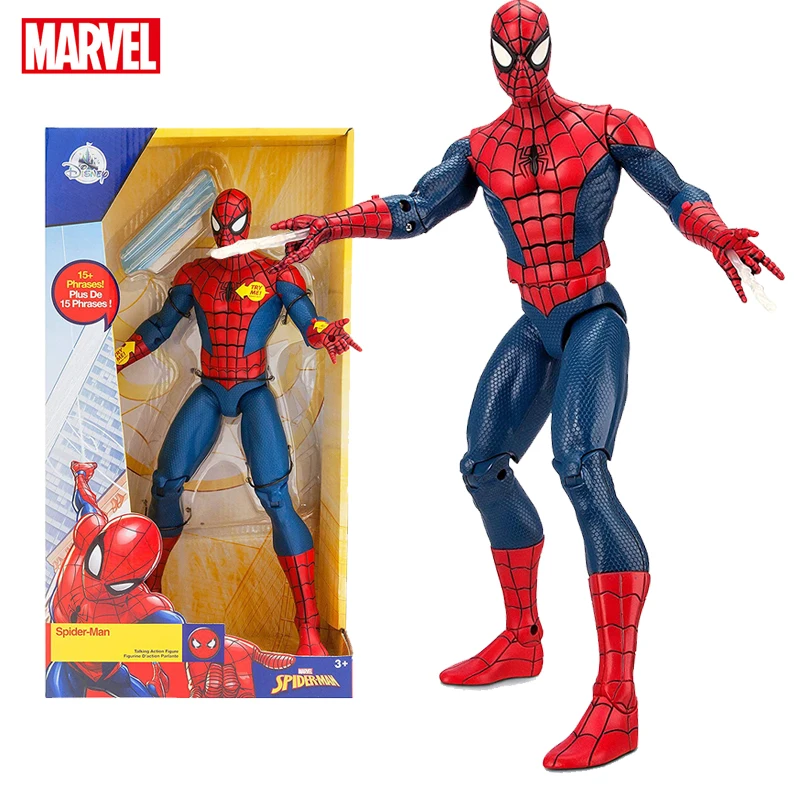 

Disney Marvel Spider Man Talking Action Figure PVC Spiderman Articulated Toys for Kids Birthday New Year Gift