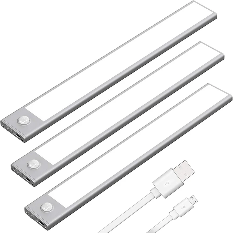 

Cabinet Cabinet Lighting Ultra Sensor Bedroom Thin For Light Wardrobe Lamp Motion Kitchen Wireless Rechargeable Indoor