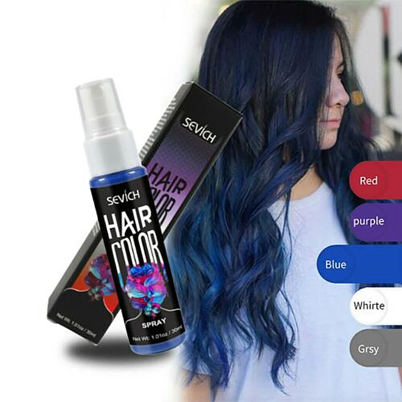 Lasting Security Waterproof Hair Dye Purple Red White Fashion Instant Hair Color Products 30ml