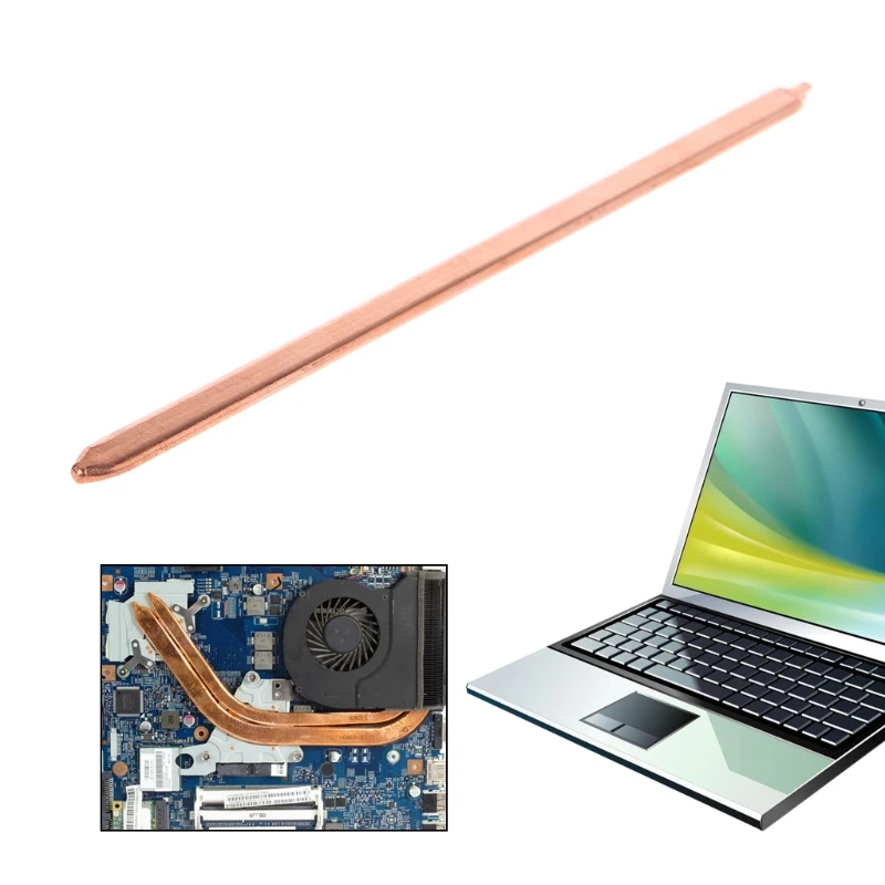 

80/130/170/220/300mm Pure Copper Tube Flat Heatsink Cooler For Laptop Notebook