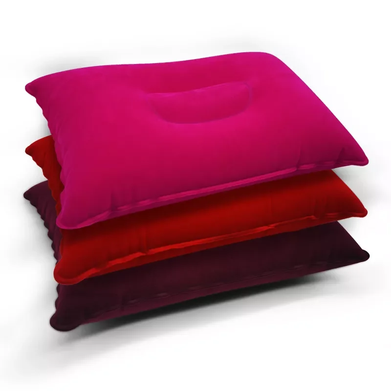 

Portable Ultralight Inflatable PVC Nylon Air Pillows Camping Sleep Cushion Travel Hiking Beach Car Plane Head Rest Camp Gears