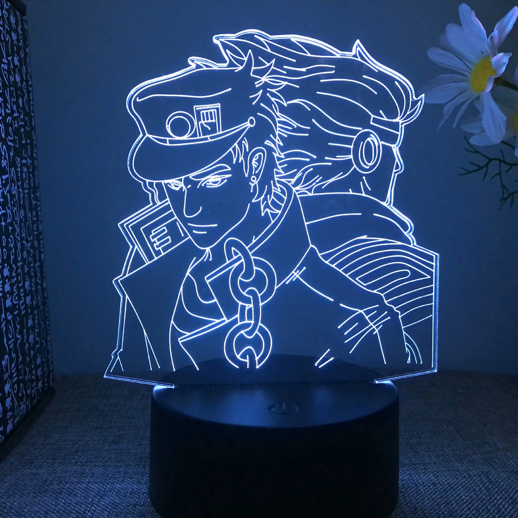 

Anime Demon Slayer Jojo Bizarre Adventure Attack on Titan led lamp gaming sensor rgb Birthday bedroom Wall neon sign led