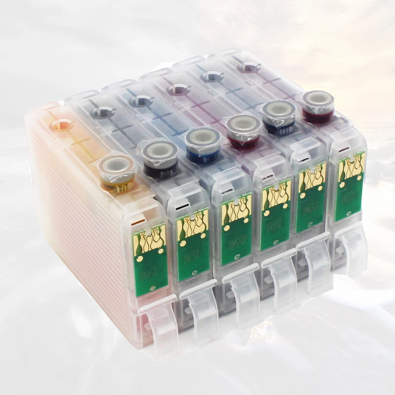 Vilaxh T0801 многоразовый картридж для Epson T0801-T0806 Stylus P50 R265 PX650 PX700 PX800 PX710 PX720 PX810 PX820 R360