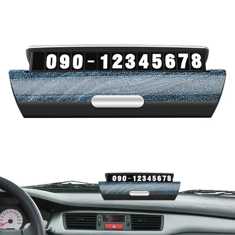 

Temporary Parking Telephone Number Card Automobile Number Plate Heat-resistant Phone Numbers Plate Parking Number Plate For Cars