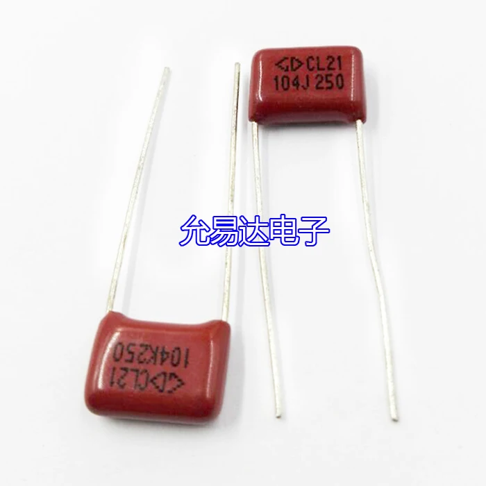 

10PCS/ CBB capacitor 250V104J 5% 0.1UF 100NF foot distance 10MM brand new