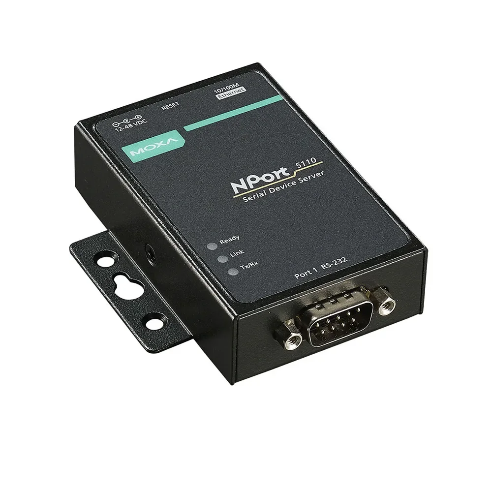 Оригинальный сервер последовательных устройств MOXA NPort 5110 RS-232 б/у протестирован и