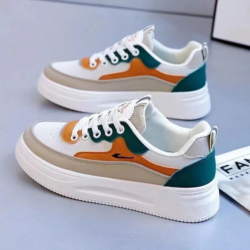 Ladies Shoes on Sale 2023 Brand New Fashion Lace-up Women's Vulcanized Shoes Summer Breathable Women Casual Sneakers Zapatillas