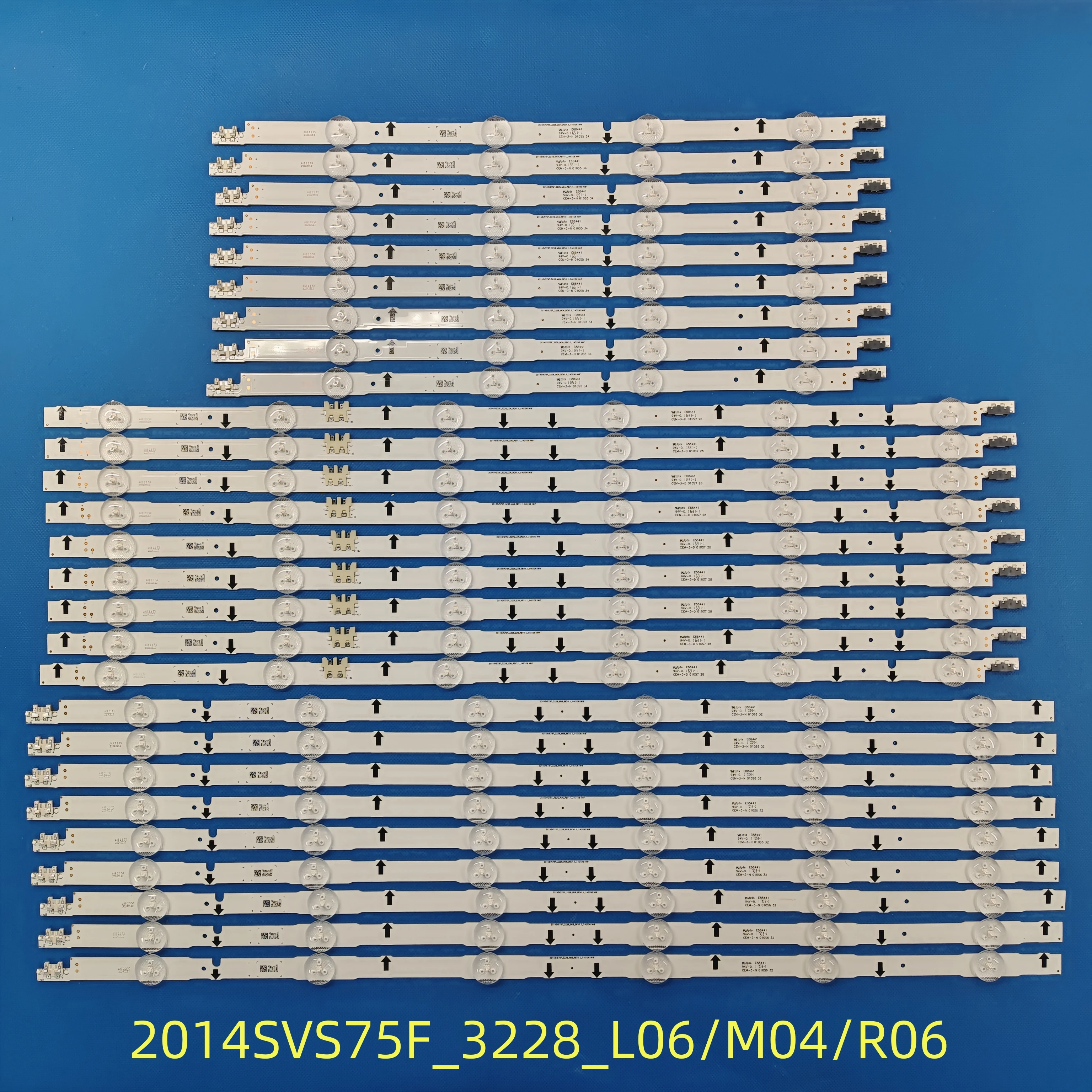 Светодиодная лента 2014SVS75F_3228_L06/M04/R06 для UN75F7100 UN75J6300 UN75H6350 UE75H6400 UA75H6400 UE75H6475 LH75DMERTBC/XF