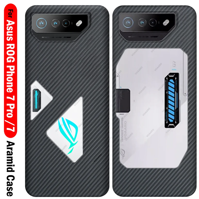 

Чехол для Asus ROG Phone 7 Pro Aramid чехол 3D Matte Phone Capa for Asus ROG Phone 7 Pro Чехол Pure Real Carbon Fiber Aramid Cover
