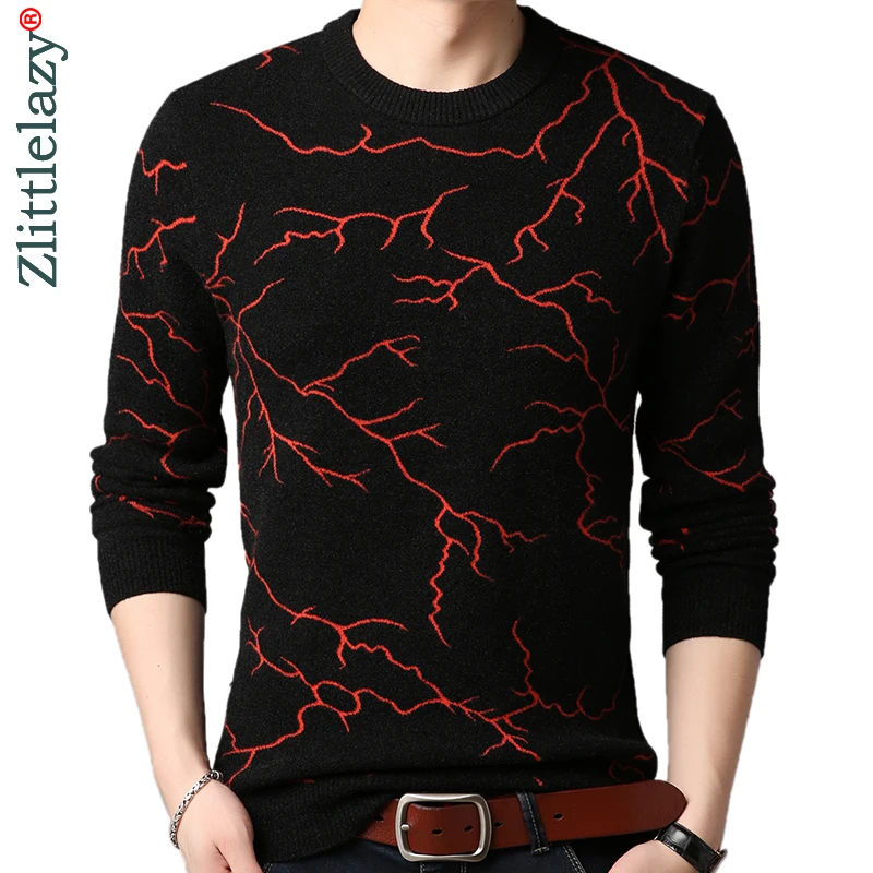 

2022 Brand Thick Warm Winter Lightning Knitted Pull Sweater Men Wear Jersey Mens Pullover Knit Mens Sweaters Male Fashions 9340