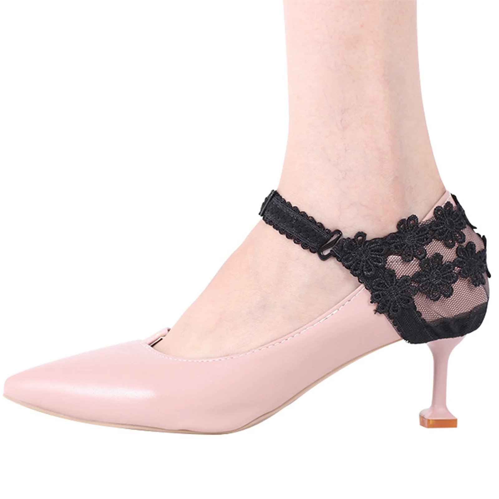 4 Pairs Shoelaces Anti- Loose Kitten Heels Women Dressy Detachable Belt Straps Elastic High Fixing Shoes