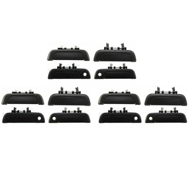 

12PCS Outside Door Handle Front Rear Right Left For 95-01 Suzuki Baleno Esteem
