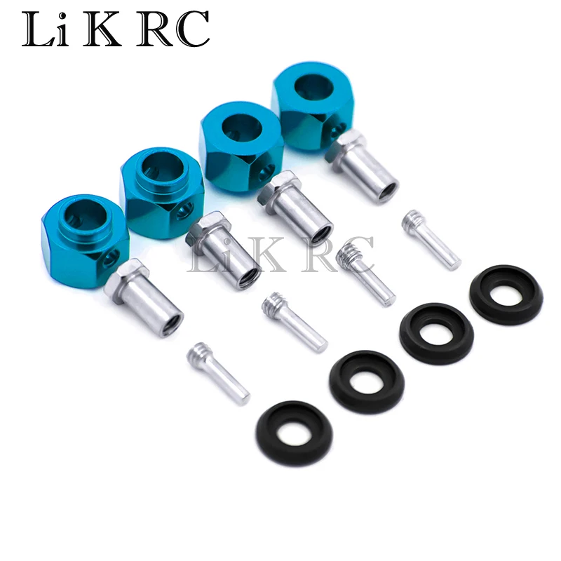 

4pcs/set TRX4 TRX6 Metal Hexagon Adapter Wheels Hubs Mount with Stainless Steel Screw Needle for TRX-4 TRX6