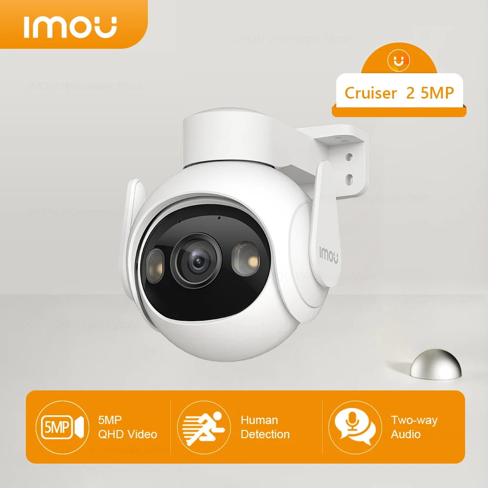 IMOU Cruiser 2 Wifi6 IP Security Camera Outdoor Upgraded Human/Vehicle Detection IP66 Weatherproof Smart Color Night Vision