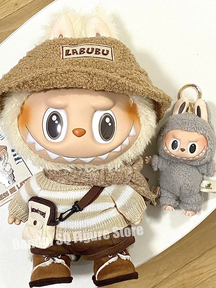 Фигурка из натурального плюша Labubu Реалистичная эмалированная кукла Monster 3 0