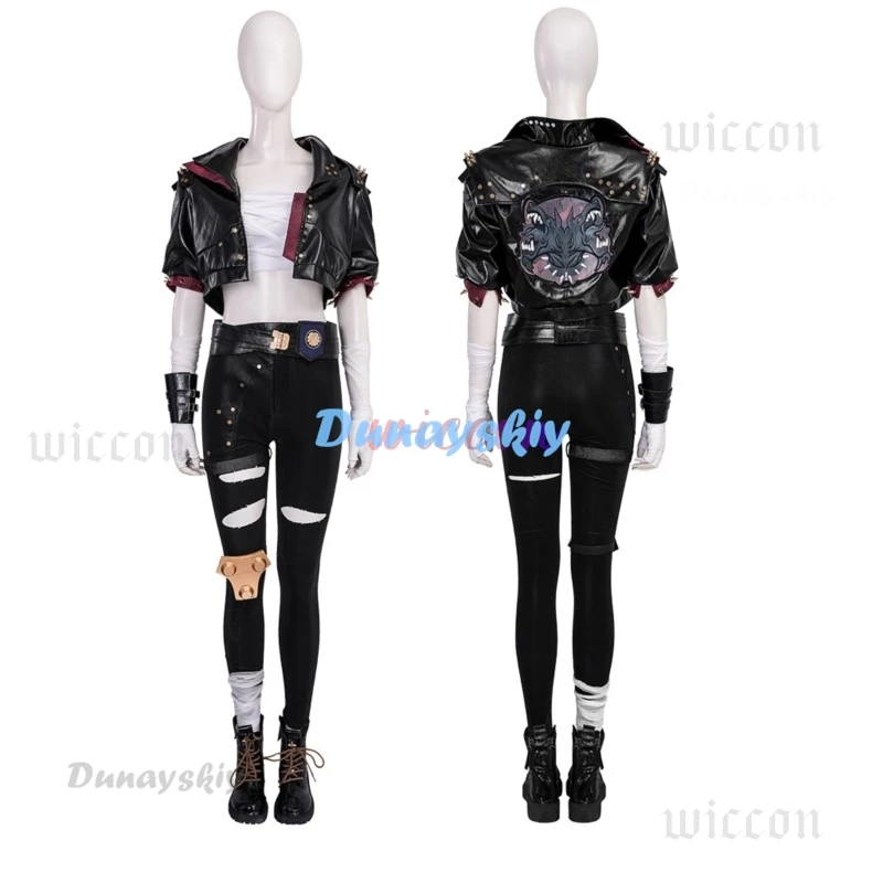 Новый костюм для косплея Arcane League Of Legends Vi топы пальто брюки перчатки парик игровой