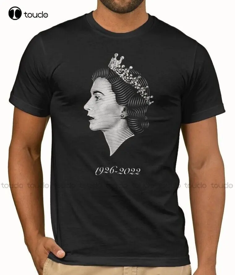 

Черная футболка с рисунком королевы Елизаветы Ii | Рип 1926-2022 для мужчин и женщин, унисекс, платиновая, юбилейная бейсбольная рубашка, бриджи, и...