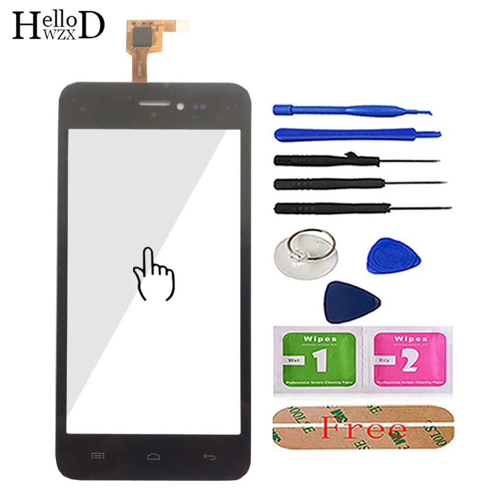 

Сенсорный Экран 4,5 дюйма для Micromax Canvas Pep Q371, сенсорный экран, переднее стекло, сенсорный экран, сенсорная панель с дигитайзером, инструменты, ...