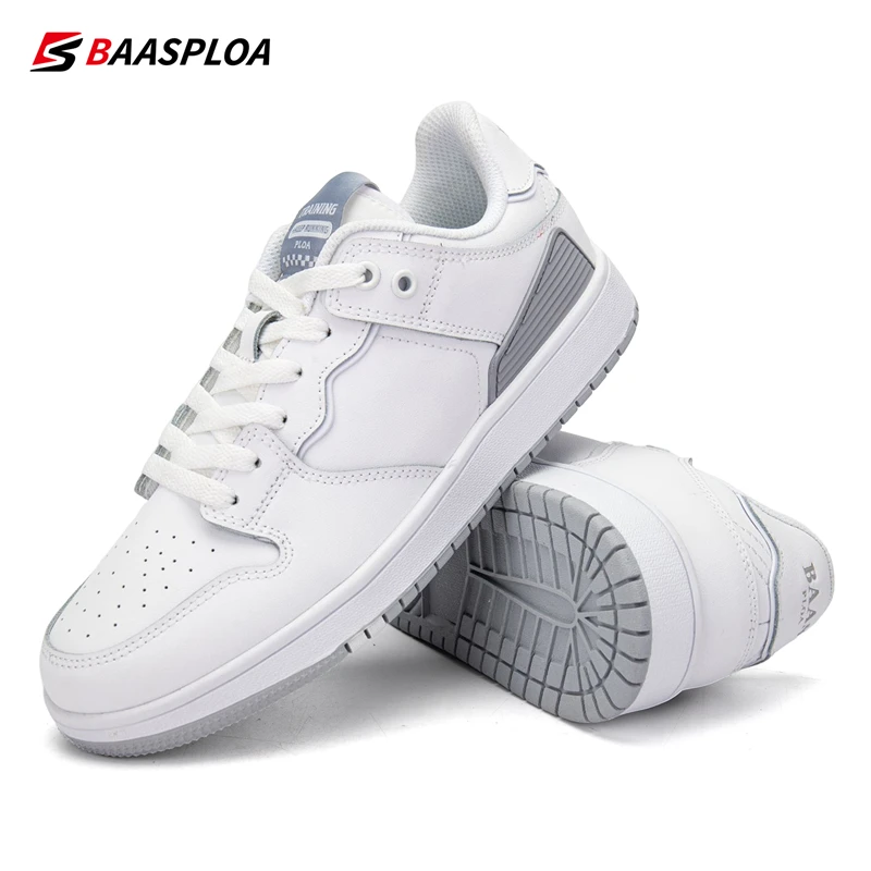 2023 Baasploa Men's Board Shoes Light Casual Sneakers Soft Leather Design Outdoor Men's Shoes Outdoor Walking Shoes