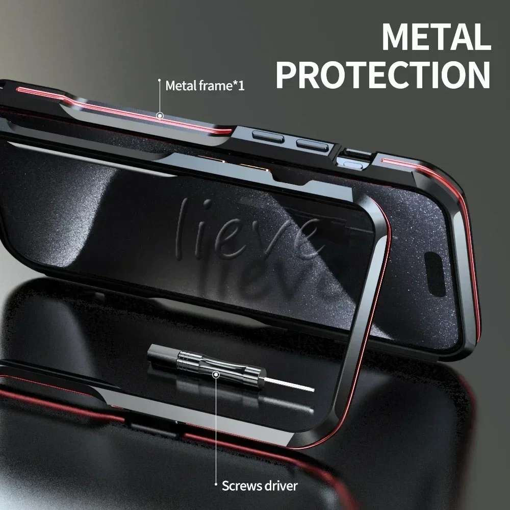 LUPHIE Metal Bumer для iphone 16 15 Pro Max Frame 14 Plus 13 12 11 Алюминиевый легкий чехол с защитой