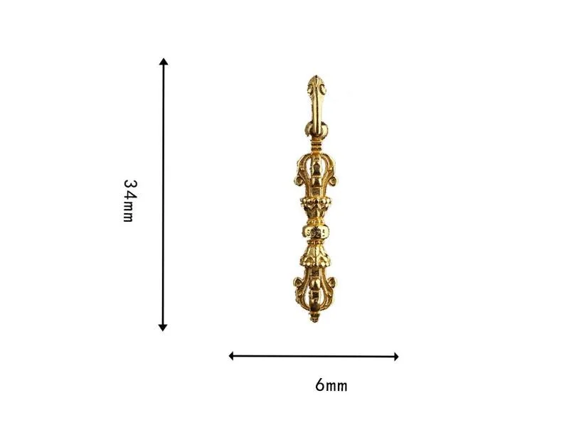 100% Серебро 925 пробы позолоченный Тибетский подвеска буддийский амулет на удачу