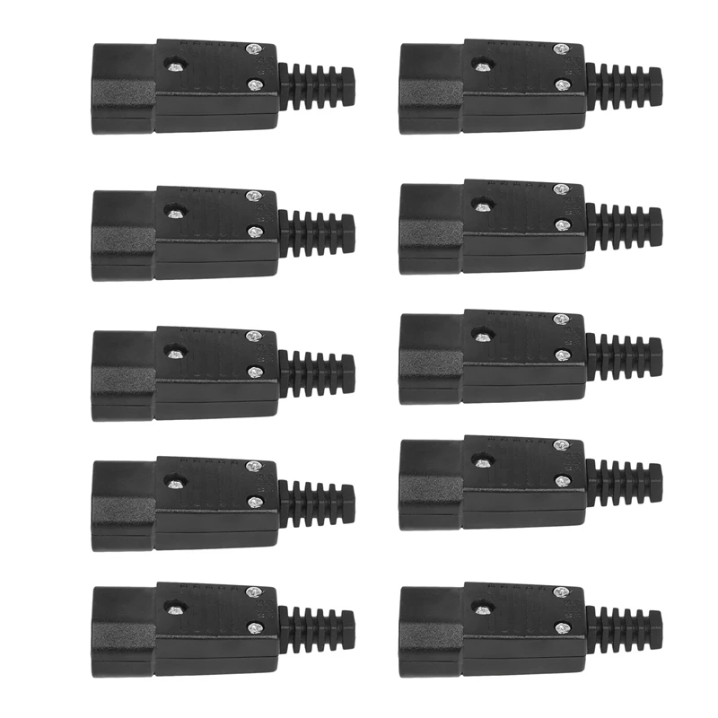 

10 шт., разъём для адаптера питания IEC 320 C14