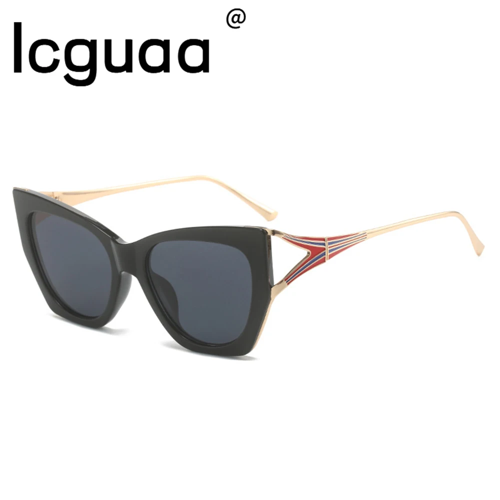 

Oversized Cat Eye Sunglasses Vintage Blue Hip Hop Brand Designer For Driver Outdoor Eyewear Male Female Trending Sun Glasses