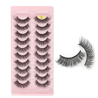 3510 pairs mink lashes dramtic russian strip lashes wispy fllufy false eyelashes natural thick russian lashes extension tool