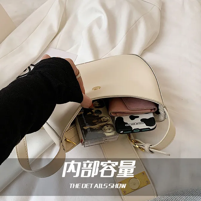 Women's Retro Luxury Solid Color Small Shoulder Bag Fashion Niche Underarm Handbag for Femele Travel Free Shipping сумка женская