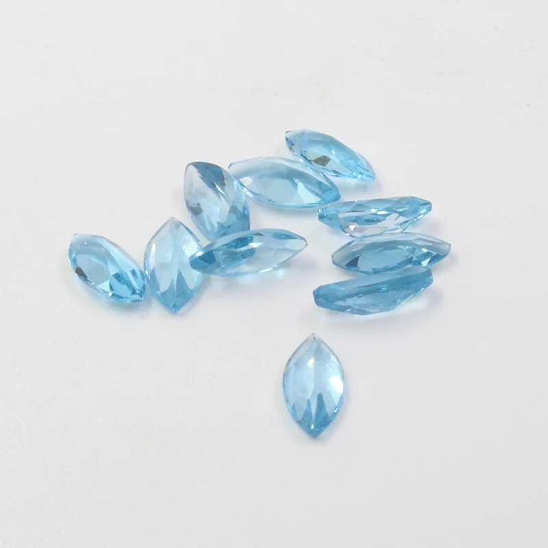 4 мм * 8 Натуральный топаз свободный драгоценный камень для ювелирного магазина