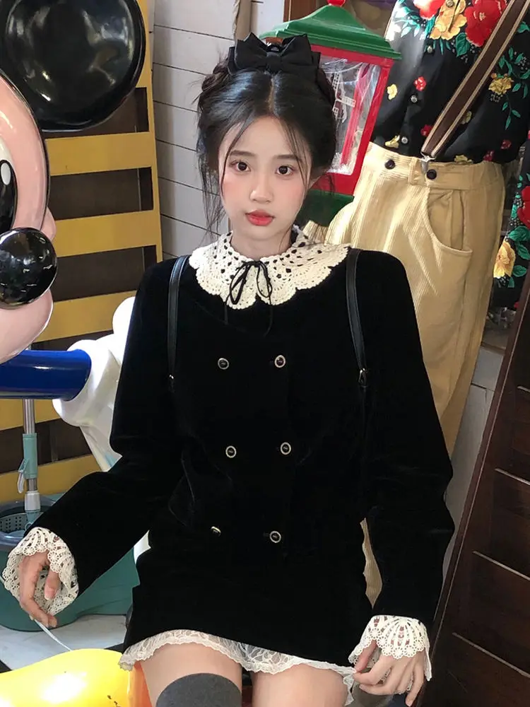 Женская юбка с высокой талией Korobov осенний комплект из двух предметов милый