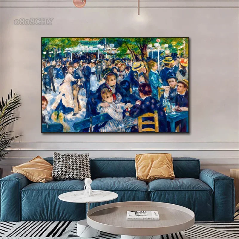 Auguste Renoir и Клод Моне портретные произведения искусства принты постеры холст