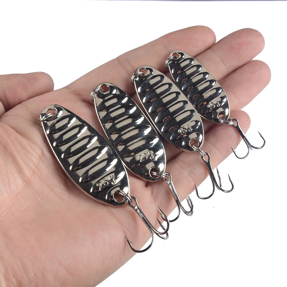 

1PCS Metal Spinner Spoon Trout Fishing Lure Hard Bait Sequins Noise Paillette Artificial Bait Small Hard Sequins Spinner