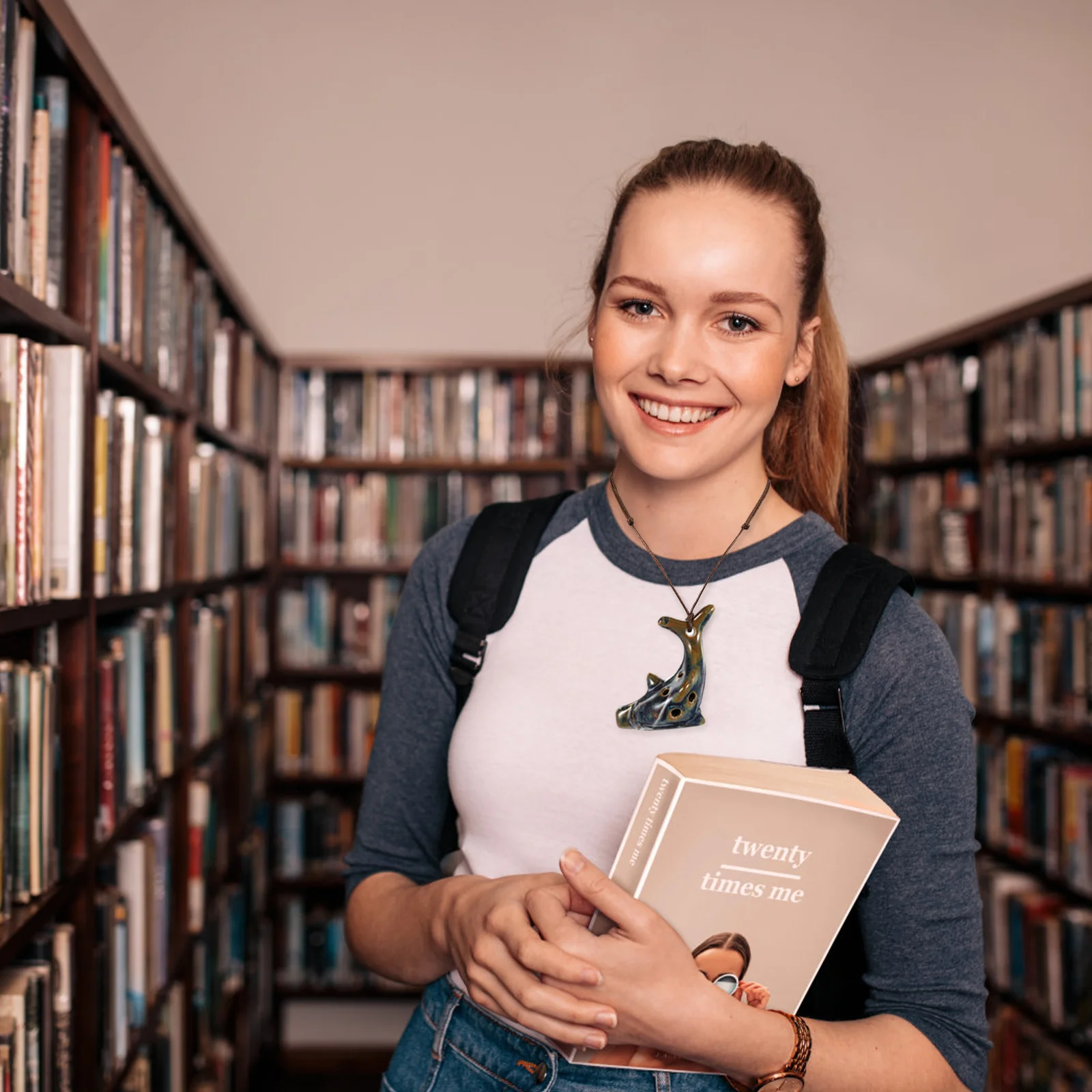 Музыкальный инструмент окарина для начинающих практика креативный ветер белый