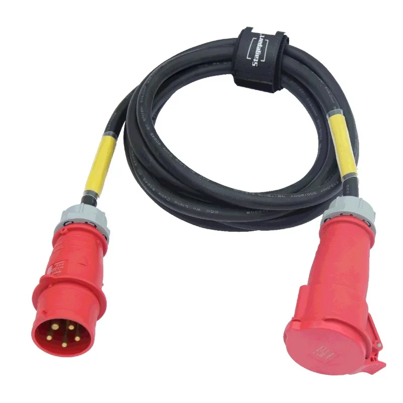 Сценическое оборудование 5x6 мм 32A CEE 5-контактный удлинитель кабеля питания с