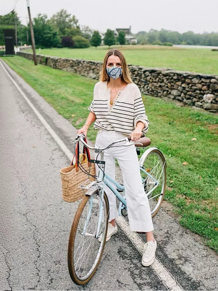 Le Luz Французский стиль свитер из хлопка