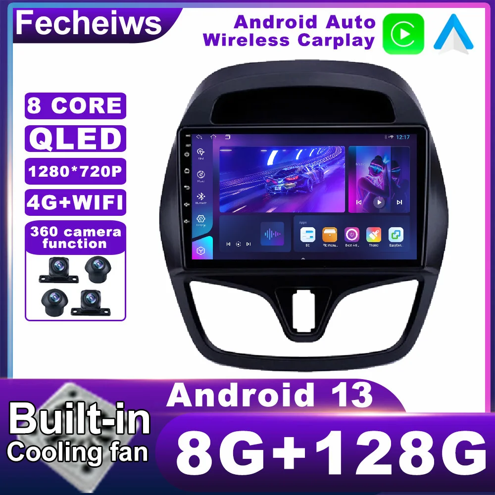 

Android 13 For Chevrolet Spark Beat 2015 - 2017 Car Radio DSP ADAS WIFI Video No 2din Autoradio RDS 4G LTE BT Multimedia AHD