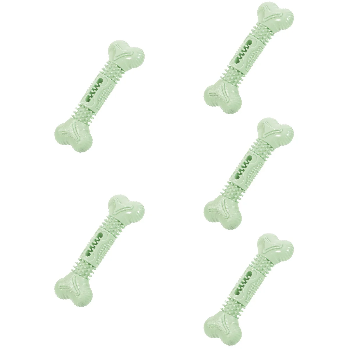 

5pcs Interesting Molar Wear-resistant Dog Chew Bone Shape Puppy Puppy Accessory