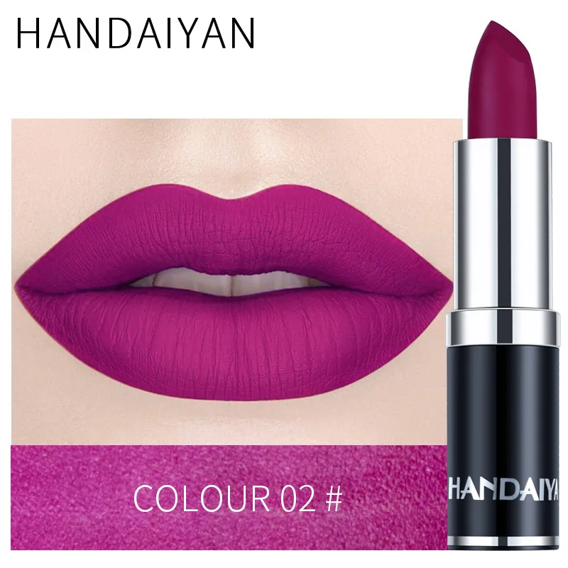 

Sexy Rose Purple Lipgloss Matte 12 Colors Lip Gloss Velvety Lipstick Liquid Matte Waterproof Lip Tint Sexy Lip Makeup Cosmetic