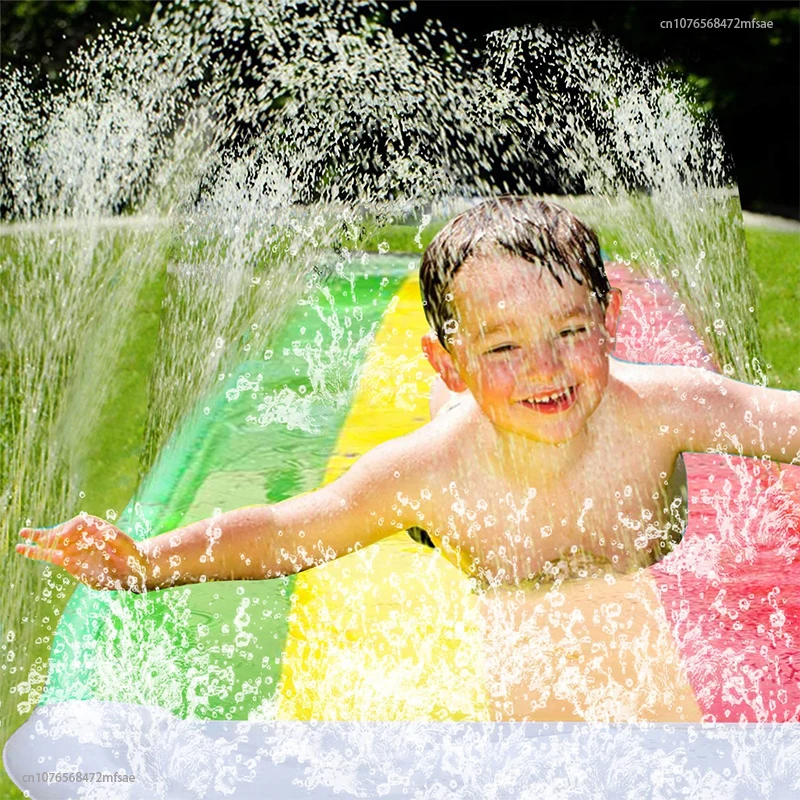 

Inflatable Water Slide for Backyard Outdoor Kids Summer Toys Games Sprinkle Water Sliders with Boards For Children Summer Gifts