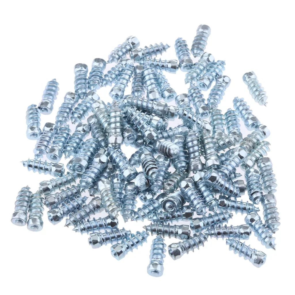 

100Pcs Anti-Slip Stud Screw Car SUV ATV Wheel Tyre Spikes 18mm