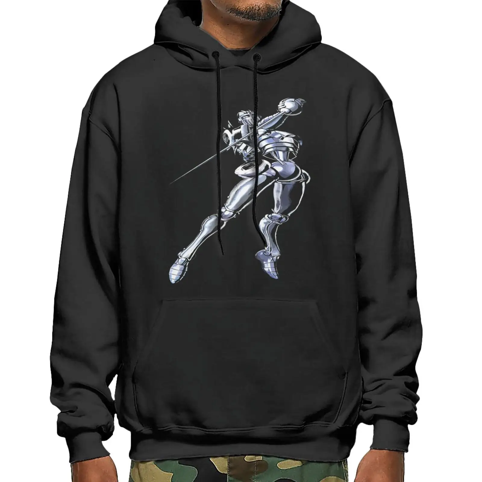 

Jojo's Bizarre Adventure Silver Chariot Sweatshirts Hoodies Tracksuit Anime Hoodies Clothes For Teenagers Winter Anime Clothes
