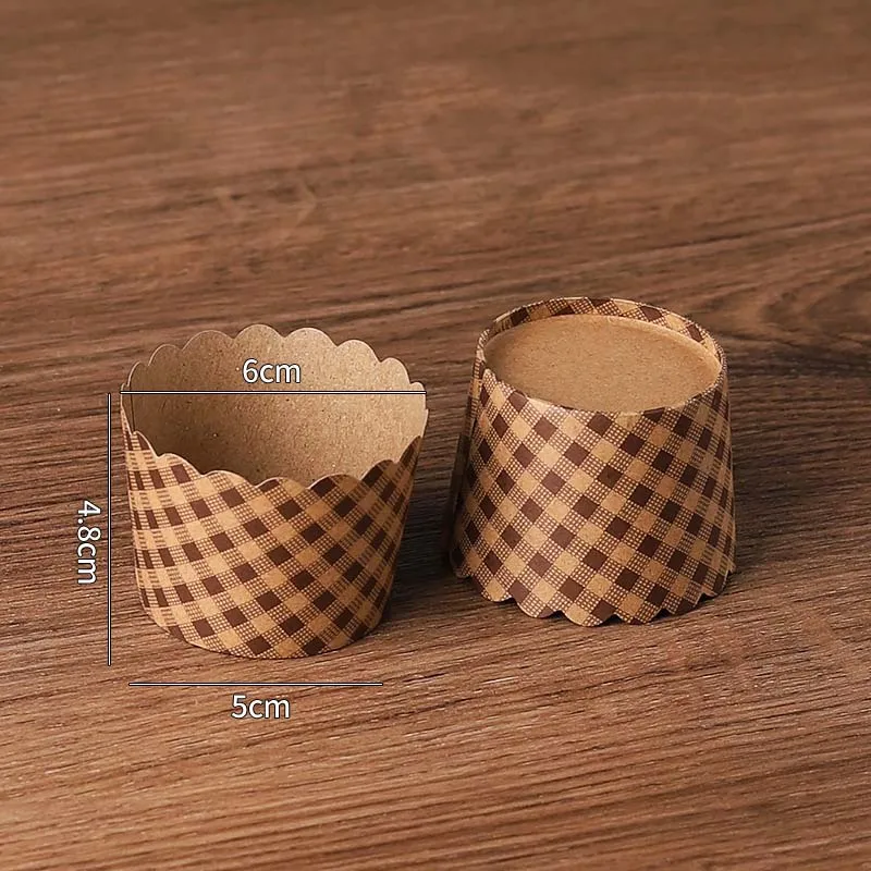 50 шт./партия бумажные формы для маффинов и кексов