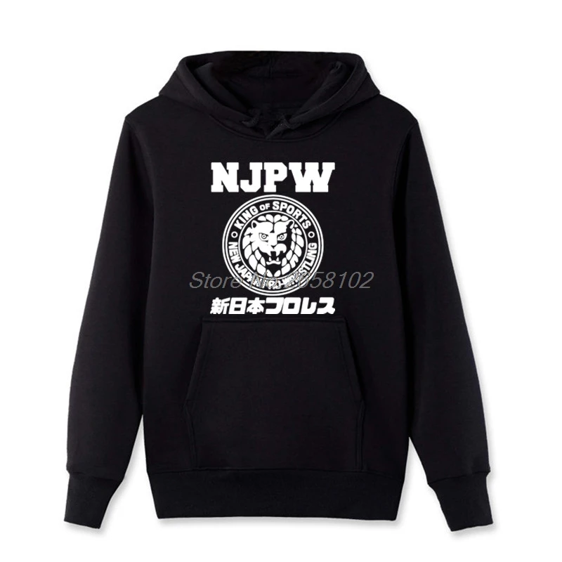 

Hot Sale Fashion Njpw New Japan Pro Wrestling Puroresu Lion Hoodies Men Cotton Sweatshirt Hip Hop Jacket Top Harajuku Streetwear