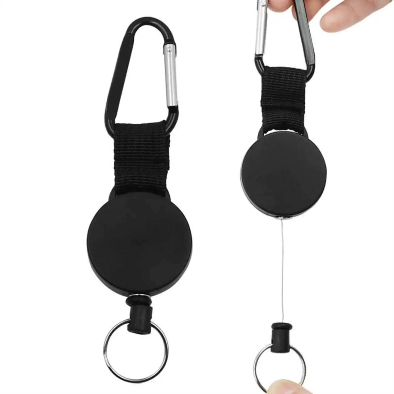 

Wire Rope Camping Telescopic Burglar Chain Key Holder Keychain Outdoor