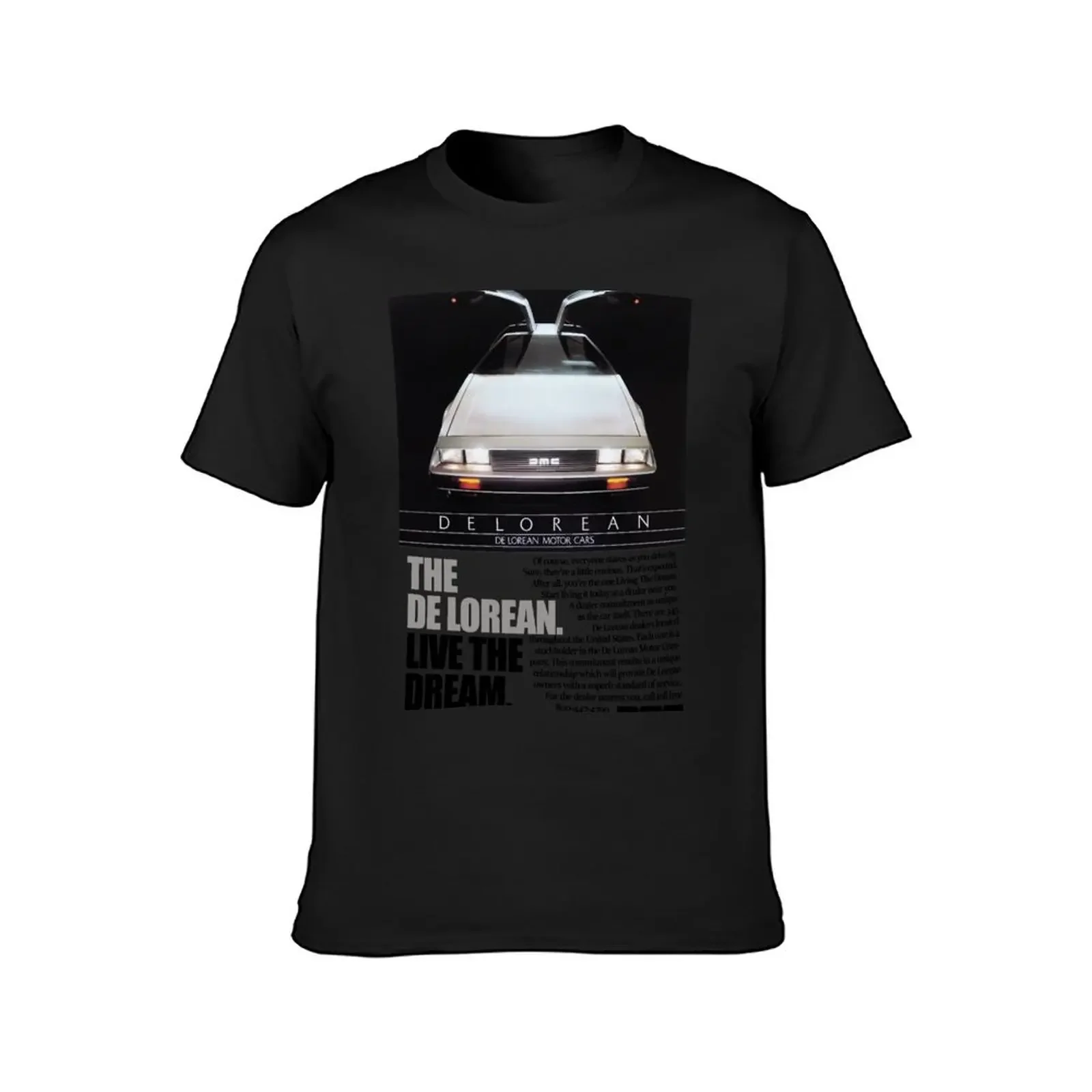 Футболка DE LOREAN забавные костюмы фигурки аниме роскошная одежда лабу простая
